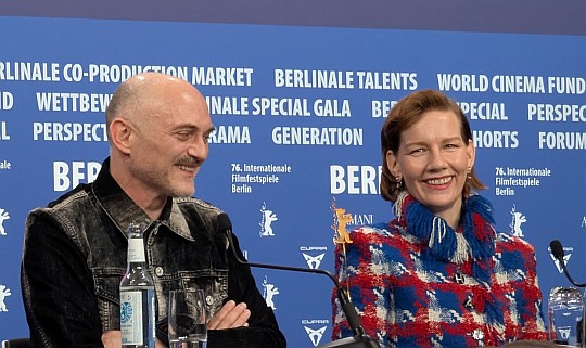 Markus Schleinzer und Sandra Hüller auf der Pressekonferenz